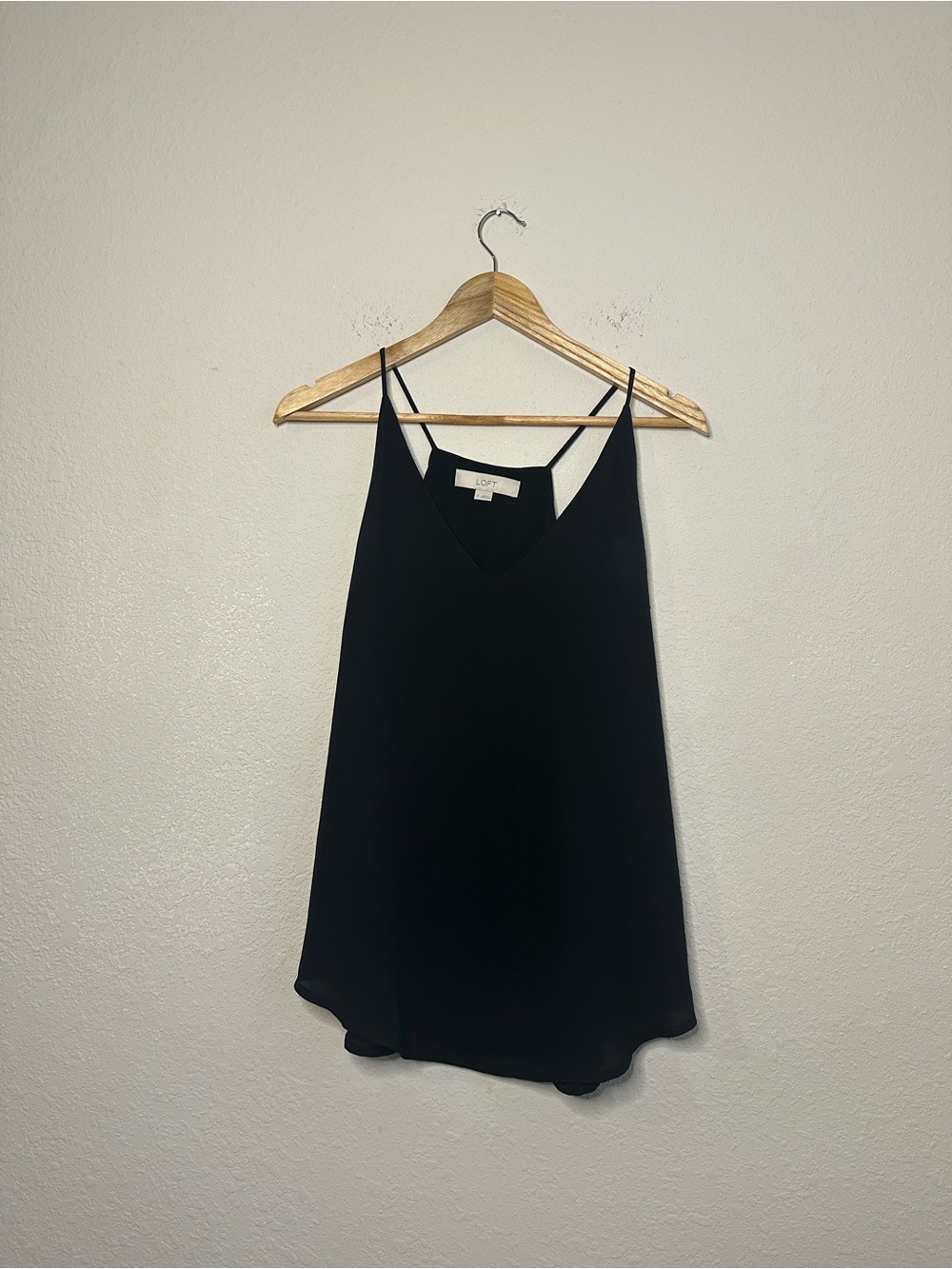 LOFT Black Blouse Tank Size Small